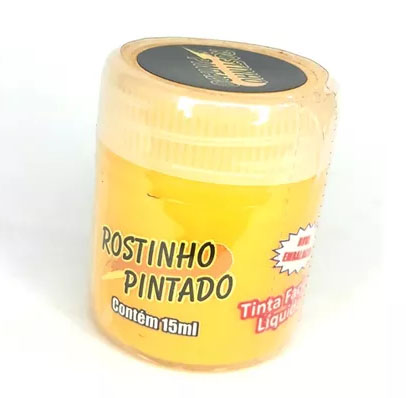 Tinta Facial Líquida 15ml - Amarelo