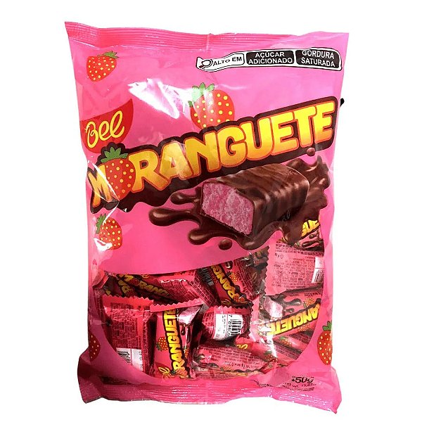 Bombom Moranguete Pacote 450g - 50 Unidades