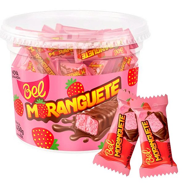Bombom Moranguete Pote 450g - 50 Unidades