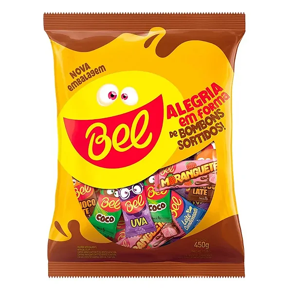 Chocolate Bombons Sortidos Moranguetes Bel - 450 g - 50 Unidades