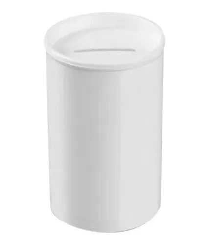 Cofrinho Plástico 9,5x6cm - Branco