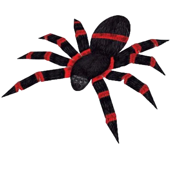 Aranha Grande Cartonado Brilha na Luz Negra Halloween 36cm - 2 Unidades
