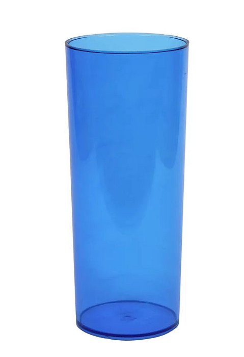 Copo Long Drink Azul Translúcido 350 ml