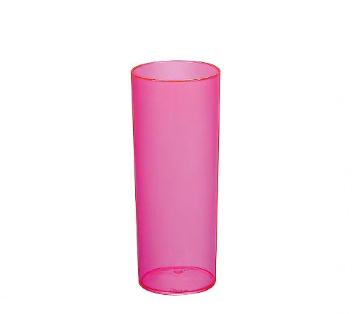 Copo Long Drink Rosa Translúcido 350 ml
