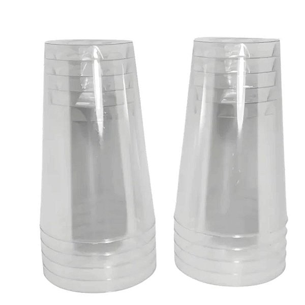 Copo Acrílico Resistente 200ml Cristal Translúcido - 10 Unidades