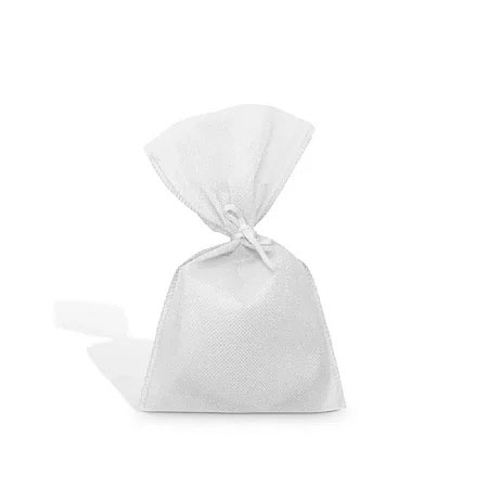 Sacolinha Surpresa TNT Branco com Fita 11x20cm - 10 Unidades