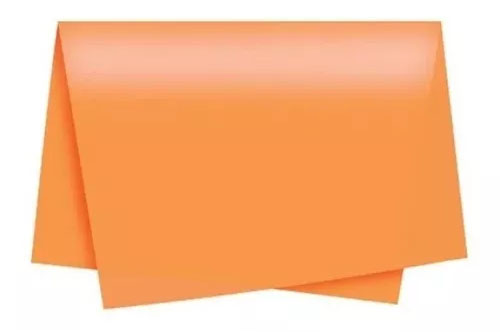 Papel de Seda Laranja - 3 unidades