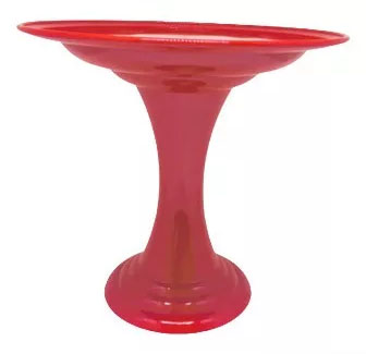 Boleira de Plástico Gaia Vermelho - 22x19,5cm