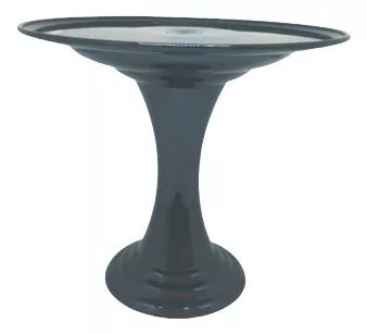 Boleira de Plástico Gaia Cor Preto - 22x19,5cm