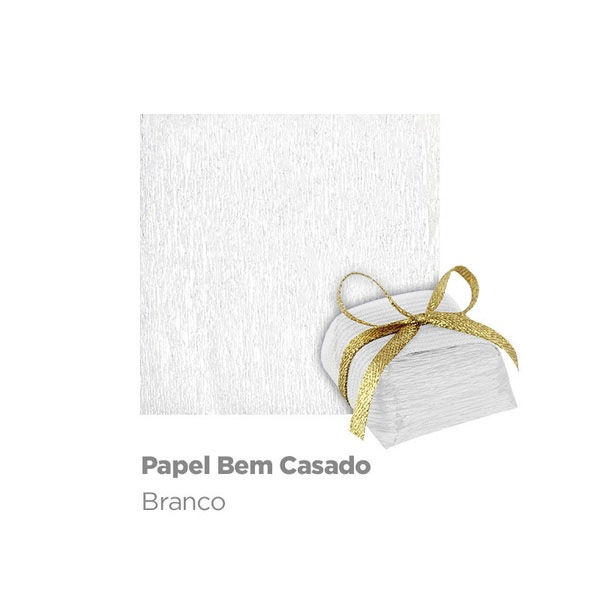Papel para bem Casado Liso Branco