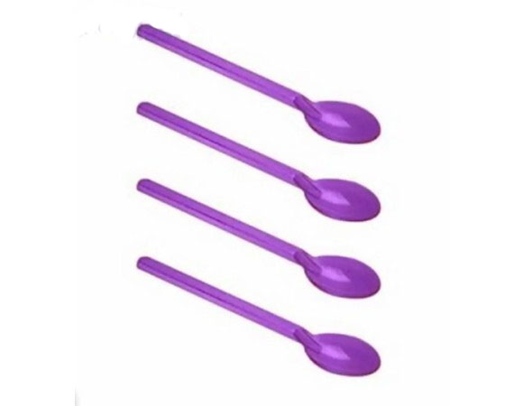 Colherzinhas para doces Lilás - 100 Unidades