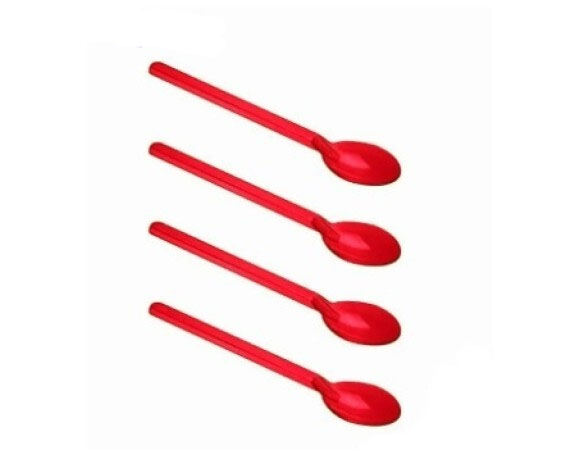 Colherzinhas para doces Vermelho - 100 Unidades