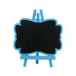 Lousa Tripe Madeira Azul - Tamanho 12cm x 10cm