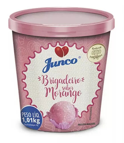 Doce Pronto para Enrolar - Brigadeiro de Morango  1 Kg - Junco