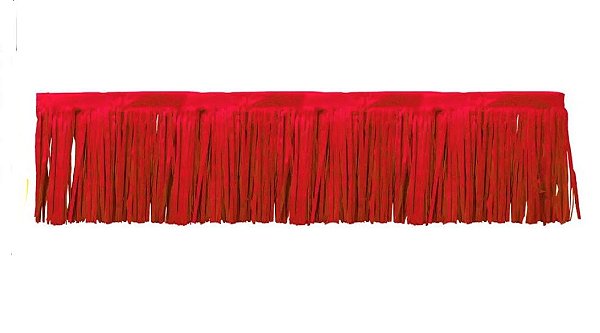 Franja de Mesa Metalizada Vermelho - 5 Metros