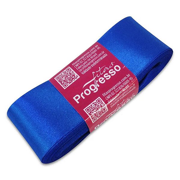 Fita Cetim Simples 38mm x 10metros - Azul