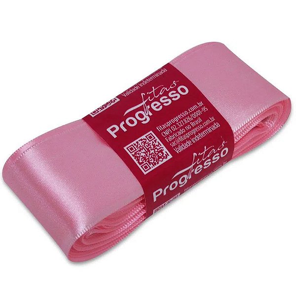 Fita Cetim Simples 38mm x 10metros - Rosa