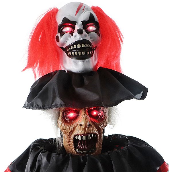 Palhaço Halloween Félix 180cm. com Luz Som e Movimento