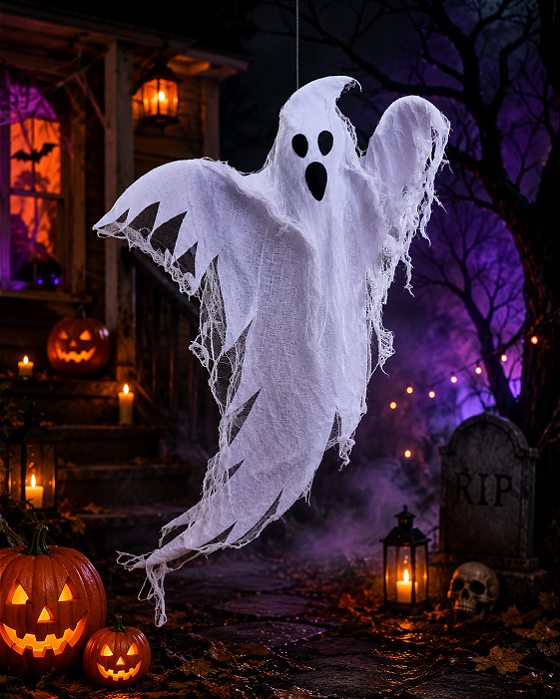 Fantasma Decorativo Icaro Halloween - 60cm