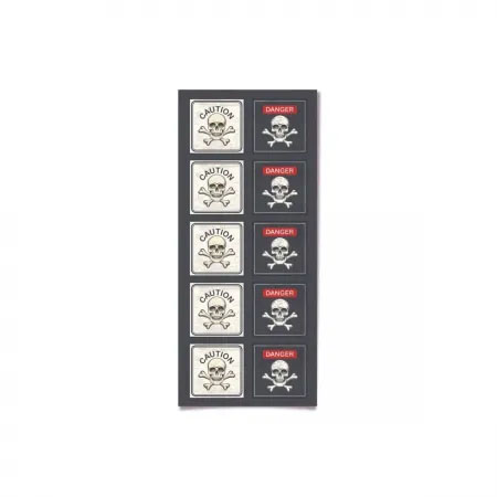 Adesivo Halloween Veneno - 3 Cartelas Com 10 Adesivos Cada (30 Unidades)