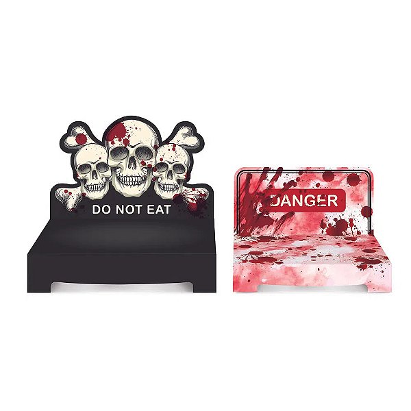 Kit Suporte Para Doces Help Halloween - 2 Bandejas