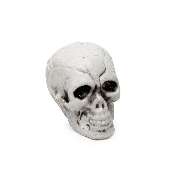 Enfeite Decorativo Halloween - Crânio de Esqueleto - 12 Unidades