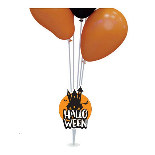 Suporte De Bexiga C/5 Hastes Halloween Grin Holder