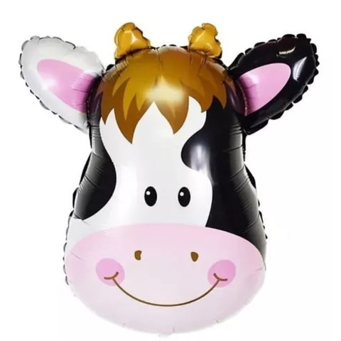 Balão Metalizado Vaca - 59x43cm