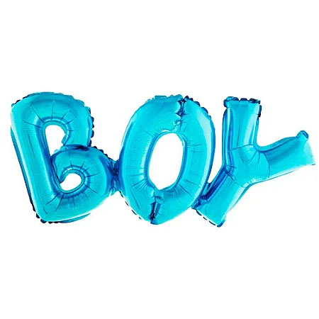Balão Metalizado 36"(92cm) Revelação Boy Azul