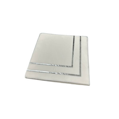 Guardanapo Papel – Prata Listrado 33 x 33cm - 10 unidades