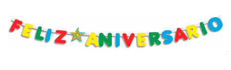 Faixa Feliz Aniversário - 193x19cm
