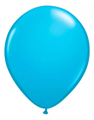 Balão Bexiga Azul Claro - Tamanho 12 Polegadas (30cm) - 12 unidades