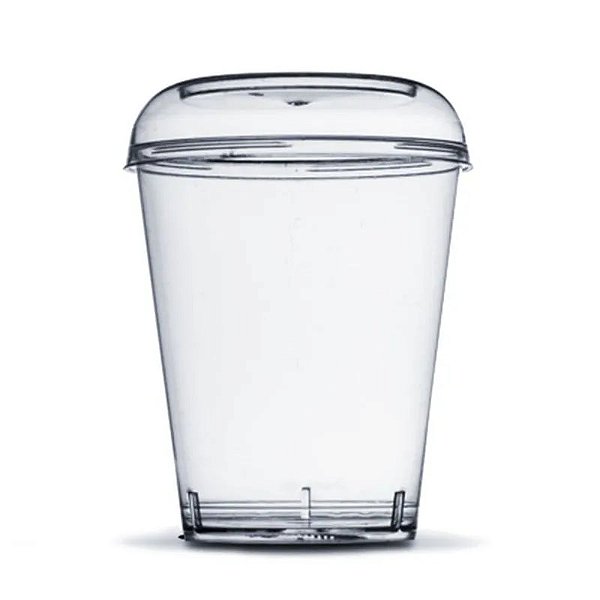Copo PIC Acrílico Cristal com Tampa 40ml - 10 Unidades