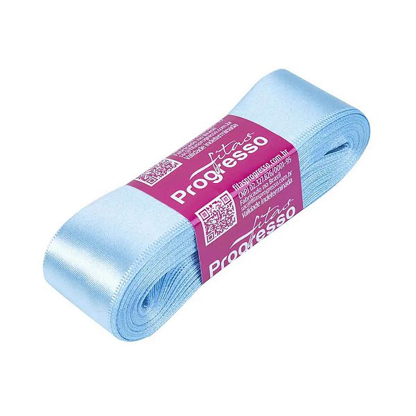 Fita Cetim Simples 30mm x 10metros - Azul Claro