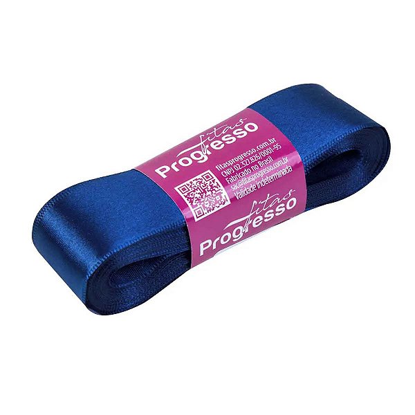 Fita Cetim Simples 30mm x 10metros - Azul