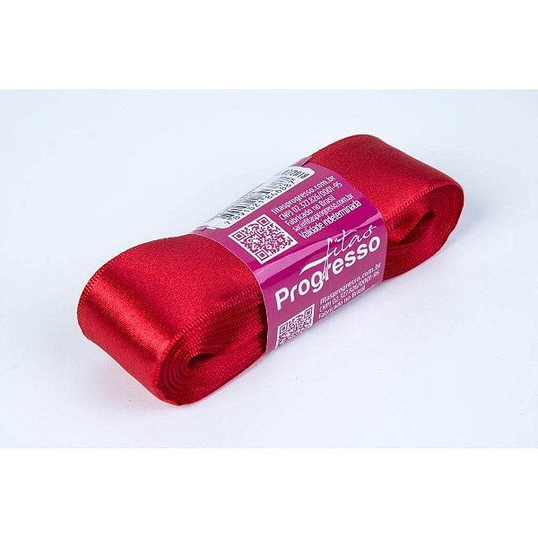 Fita Cetim Simples 30mm x 10metros - Vermelho