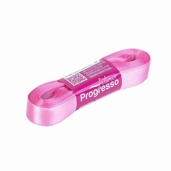 Fita Cetim Simples 7mmx10metros - Rosa