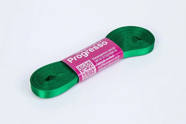 Fita Cetim Simples 7mmx10metros - Verde