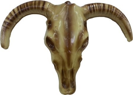 Placa Decorativa Carcaça Cabra Halloween - 59cm x 45cm x 5cm