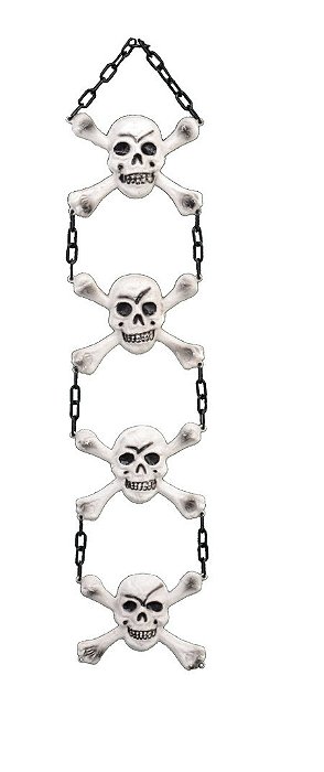 Portal Corrente com Caveira Halloween