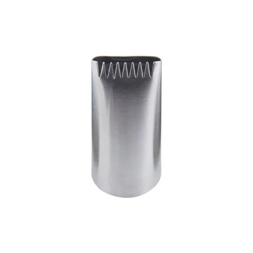 Bico de Confeitar Inox Médio Serra Cesta - Mod. 2B