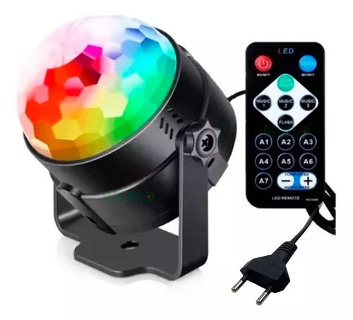 Globo Bola Maluca Luz Led Mini Iluminação Festa