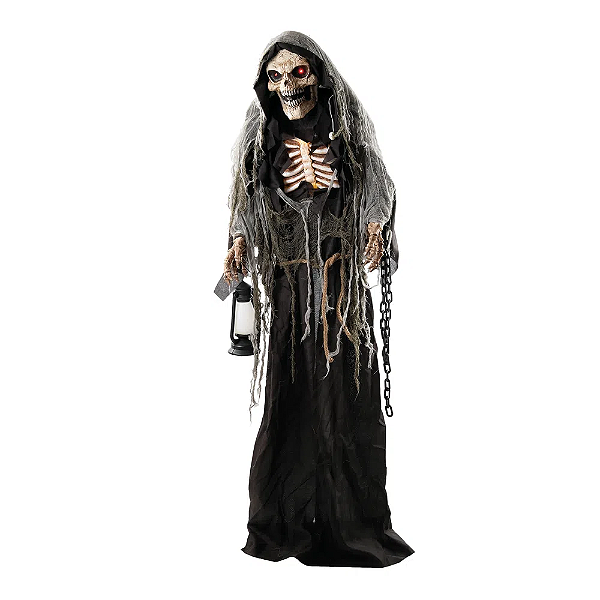 Caveira Ravel 170cm com Som Luz e Movimento Halloween