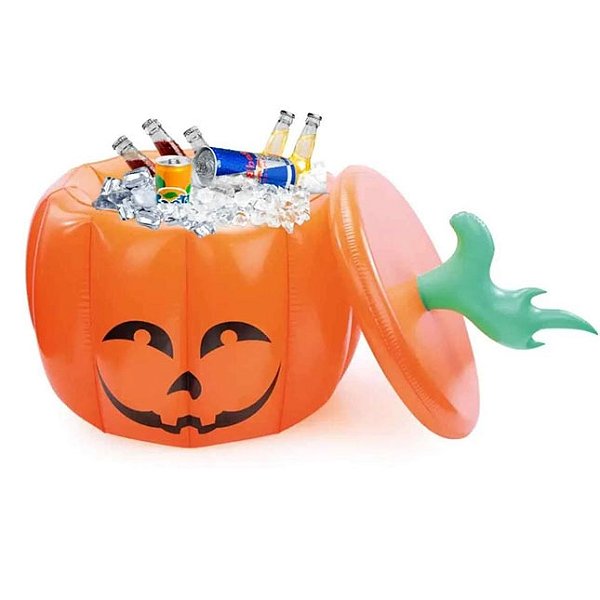 Cooler Inflável de Abóbora 45L - Halloween - 66cm x 58cm