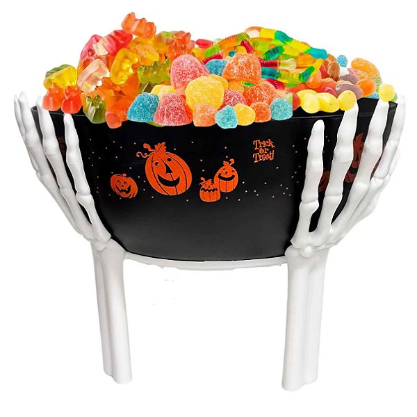 Tigela Mãos de Esqueleto Halloween - 2,8L