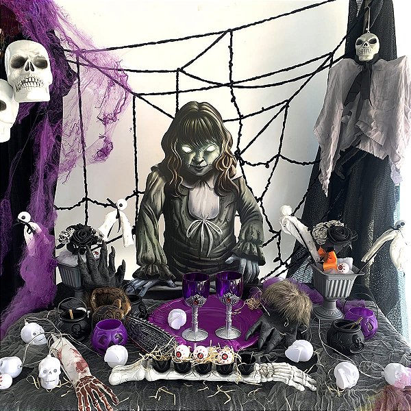 Totem Boneca Zumbi Decoração De Halloween 50cm x 70 cm