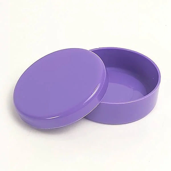 Latinha Plástica para Lembrancinha - Lilás 5cm x 1cm - 10 Unidades