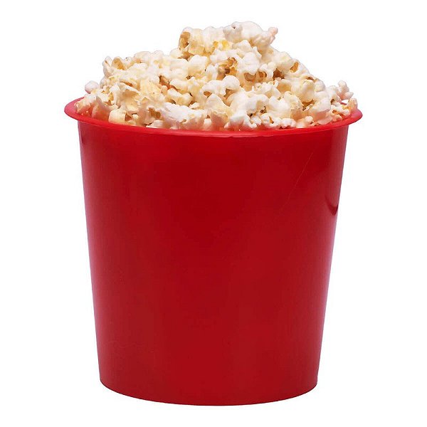Balde de Pipoca Grande  1,5 Litros - Vermelho