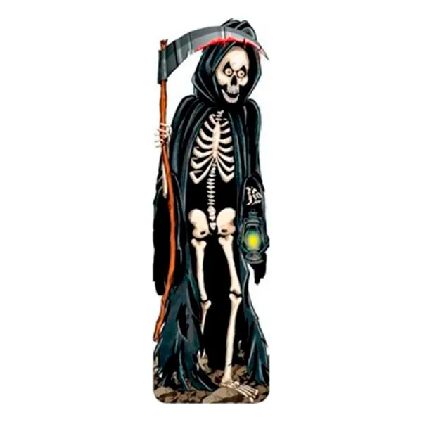 Totem Grande Caveira Halloween - Tamanho 1,60 Metro de Altura x 47 cm de Largura