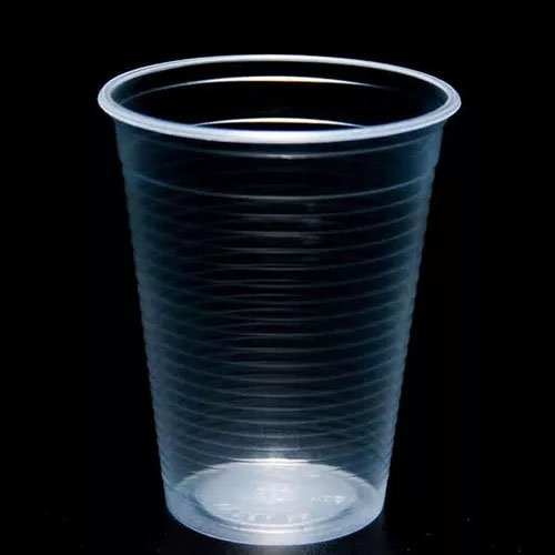 Copo Descartável Translúcido Estriado 150 ml - 100 unidades